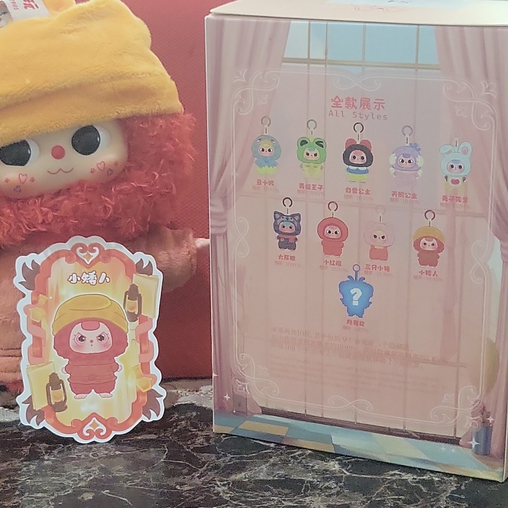 Baby Three Children's Wonderland confirmed ' Dwarf ' Character keychain. - Picture 5 of 6